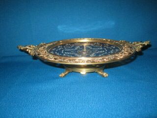 Antique C1900 French Bronze Blue Champleve 