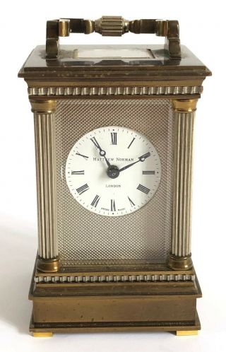 Matthew Norman - London - Swiss Miniature Carriage Clock (no.  801123) -