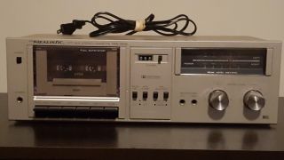 Top - Vintage Realistic Sct - 24a Stereo Cassette Tape Deck Receiver