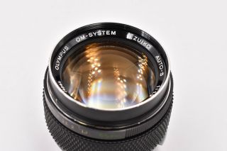 Rare Olympus OM System G.  Zuiko Auto - S 55mm f/1.  2 MF Prime Lens from Japan 3