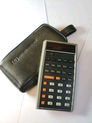 Hp - 70 Ultra Rare Vintage Financial Calculator W/case & Battery