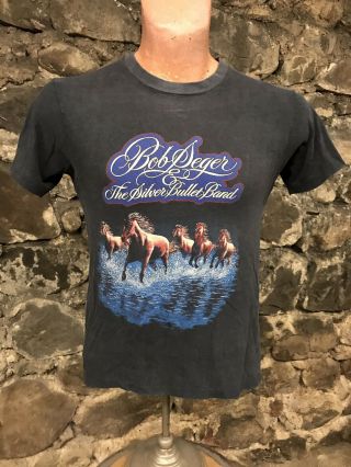 Rare 1980 Against The Wind Bob Seger Concert Tour T Shirt Vintage Tee
