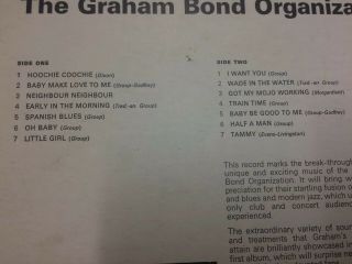 The Graham Bond Organization The Sound Of 65 Nmint Rare 1st Press Album 10