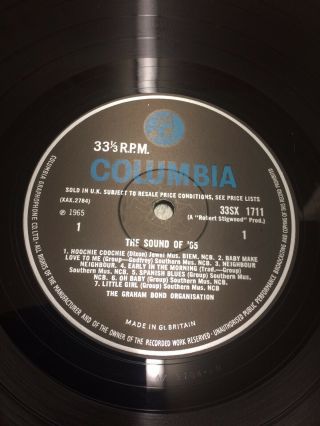 The Graham Bond Organization The Sound Of 65 Nmint Rare 1st Press Album 3