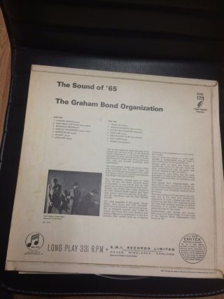 The Graham Bond Organization The Sound Of 65 Nmint Rare 1st Press Album 6