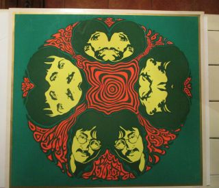 Vintage 23 " X 21 " The Beatles 1967 Johnny Miller Poster /print A.  Sirkia