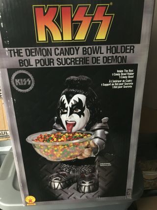 Kiss Rare Official Gene Simmons Demon Candy Bowl Holder Halloween