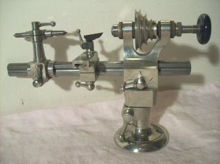 Antique Wolf Jahn & Co.  Jewelers Watchmakers Lathe W/sliding Tool Rest