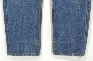 vtg EARLY 80S LEVIS 501 BUTTON FLY HIGE DENIM JEAN USA MADE 28 x 30 / tag 29x34 8