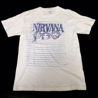 Vintage 1997 Nirvana T Shirt Size S 90s Rock Band Concert Tour Kurt Cobain