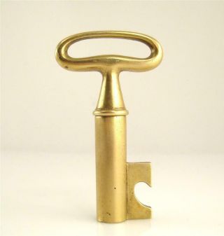 Old 1938 Carl Aubock Small Corkscrew Key Brass Bronze Cork (0519)