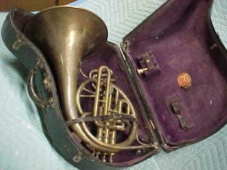 Antique King Eb/f Mellophone With Case