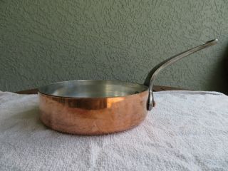 Vintage 22cm Copper Saute Pan by Jacquotot for Conti Restaurant in Paris. 3