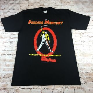 Freddie Mercury (queen) Official Vintage Tribute Concert T - Shirt - 1992 - Rare