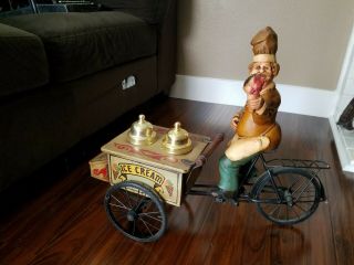 Vintage Antique Ice Cream Vendor Cart Bicycle