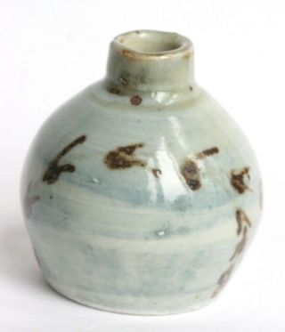 Vintage Leach Pottery St Ives Porcelain Miniature Vase Birds David Leach ?