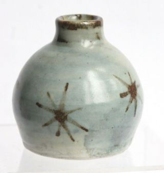 Vintage Leach Pottery St Ives Porcelain Miniature Vase Stars David Leach ?