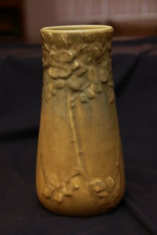 Antique 1911 Rookwood Art Pottery Mat Glaze Floral Vase Lamp Base 1709 Vintage 3