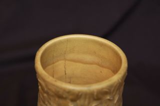 Antique 1911 Rookwood Art Pottery Mat Glaze Floral Vase Lamp Base 1709 Vintage 5