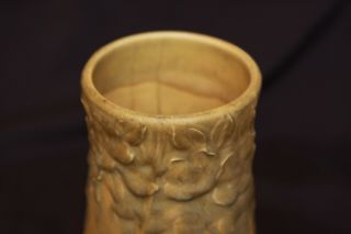 Antique 1911 Rookwood Art Pottery Mat Glaze Floral Vase Lamp Base 1709 Vintage 6