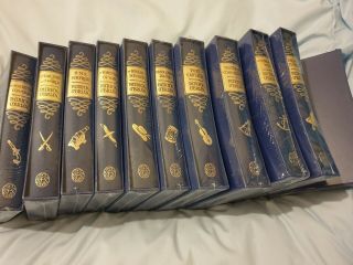 11 Patrick O ' Brian Folio Society Hardback Books All & Shrink Wrapped Rare T 2