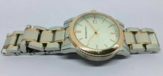 VINTAGE Women ' s BURBERRY BU9105 Swiss Machine Date Quartz Wrist Watch 3
