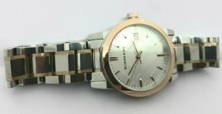 VINTAGE Women ' s BURBERRY BU9105 Swiss Machine Date Quartz Wrist Watch 5