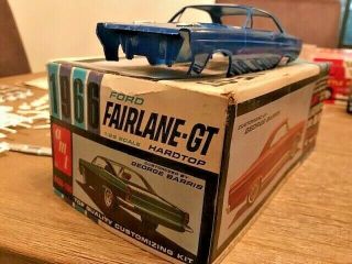 Rare Vintage Amt 1966 Ford Fairlane Gt Hardtop.  Very Rare Screw Bottom Chassis.