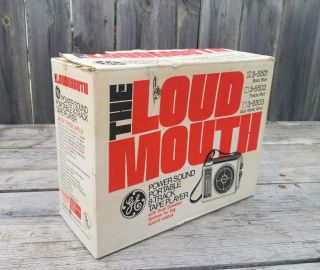1970 ' S VINTAGE GE THE LOUDMOUTH PORTABLE 8 TRACK TAPE PLAYER. 6