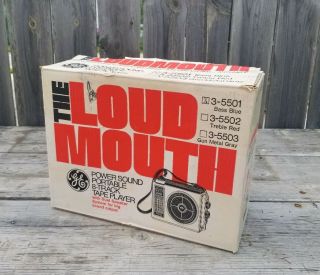 1970 ' S VINTAGE GE THE LOUDMOUTH PORTABLE 8 TRACK TAPE PLAYER. 7