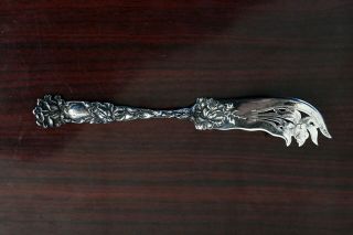 Rare Bridal Rose By Alvin Sterling Silver 1.  4 Oz.  Cheese Knife Server 7 1/4 "