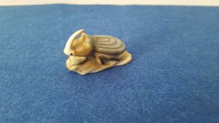 Extremely Rare Rosenthal Porcelain Figurine Rhinoceros Beetle Marked Perfect
