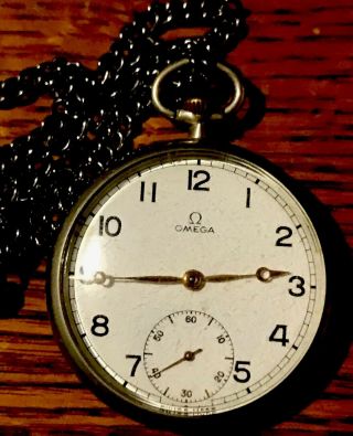 Scarce 18 - Size Omega 15 - Jewel Antique Pocket Watch Running