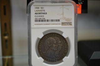 1900 Lafayette Silver Dollar $1 - Ngc Au Details - Rare Certified Coin