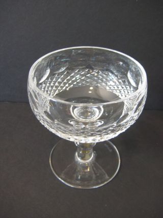 Vintage Irish Waterford Crystal Colleen Pattern Champagne Short Stemware,  4 1/2 "