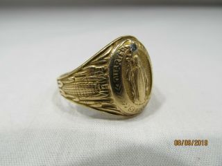 Antique Quarter Century Of Service Ring