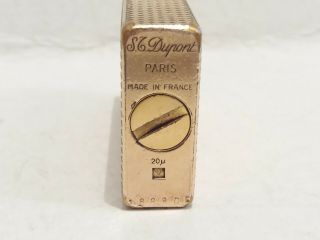 Vintage st dupont ligne 1 yellow gold plated Lighter 4