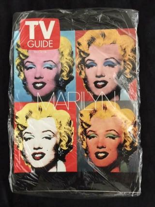 Tv Guide,  Marilyn Monroe,  1967,  Andy Warhol,  Gift Bag Bonus,  Rare Memorabilia,