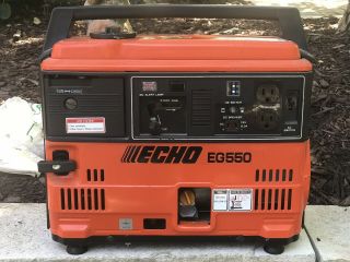 Vintage Echo Portable Generator Eg 550 Red.