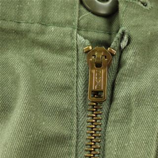 vtg OG - 107 military pants 35 x 33 patch poclets field army serval zipper 7