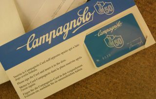 Vintage Campagnolo 50th Anniversary groupset paperwork cards memorabilia 4
