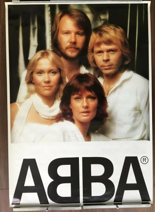 Abba Japan Promo Only Poster Official Vintage Discomate More Abba