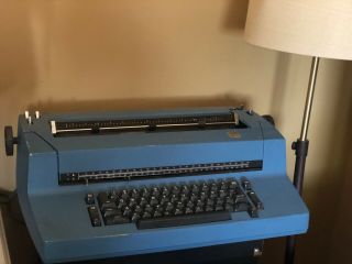 Vintage Blue Ibm Selectric Ii Correcting Typewriter
