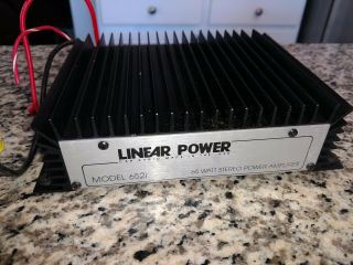 Linear Power Model 652i 65 Watt Car Stereo Power Amplifier Vintage Usa