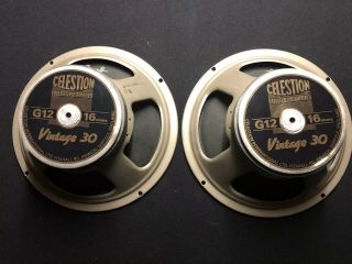 Celestion Vintage 30 Guitar Speaker Pair,  16 Ohm - Uk Made