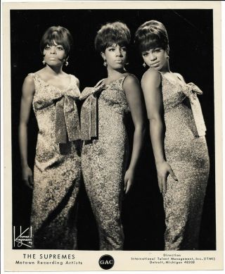 Supremes Diana Ross 1966 Vintage Kriegsmann Photo Motown Florence Ballard Hdh