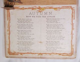 RARE 1884 First Edition of THE LITTLE SHOWMAN ' S SERIES NO.  2 AUTUMN Pop - Up Book 4