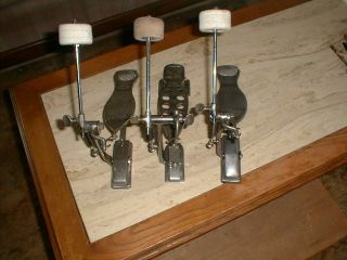3 Vintage Ludwig Bass Drum Pedals
