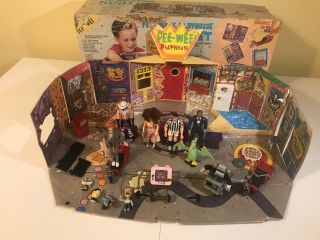 Vintage Matchbox Pee Wee Herman Playhouse Playset,  13 Figurines,  Box