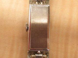 14k White Gold Jewelry Longines Watch Case Diamonds Vintage GF Band 2